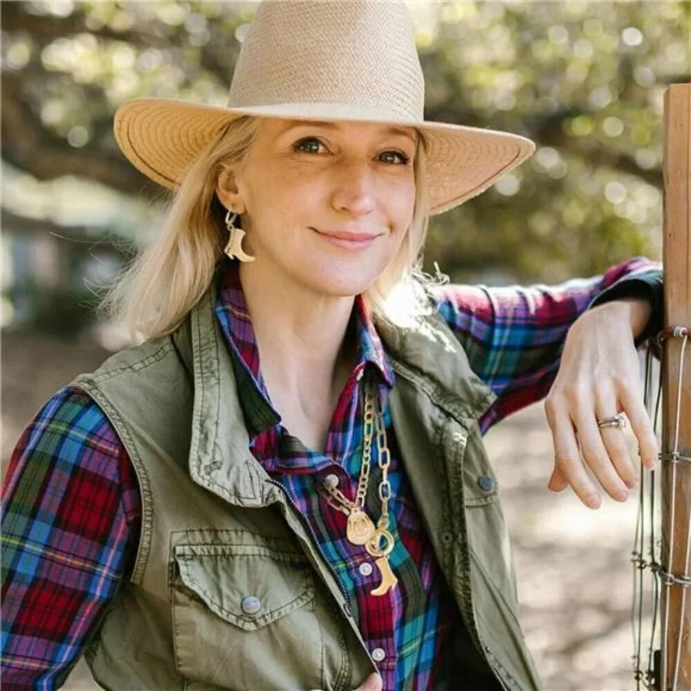 Cowgirl chic Western Necklace Earrings Jewelry Set For Women Chunky Gold tone